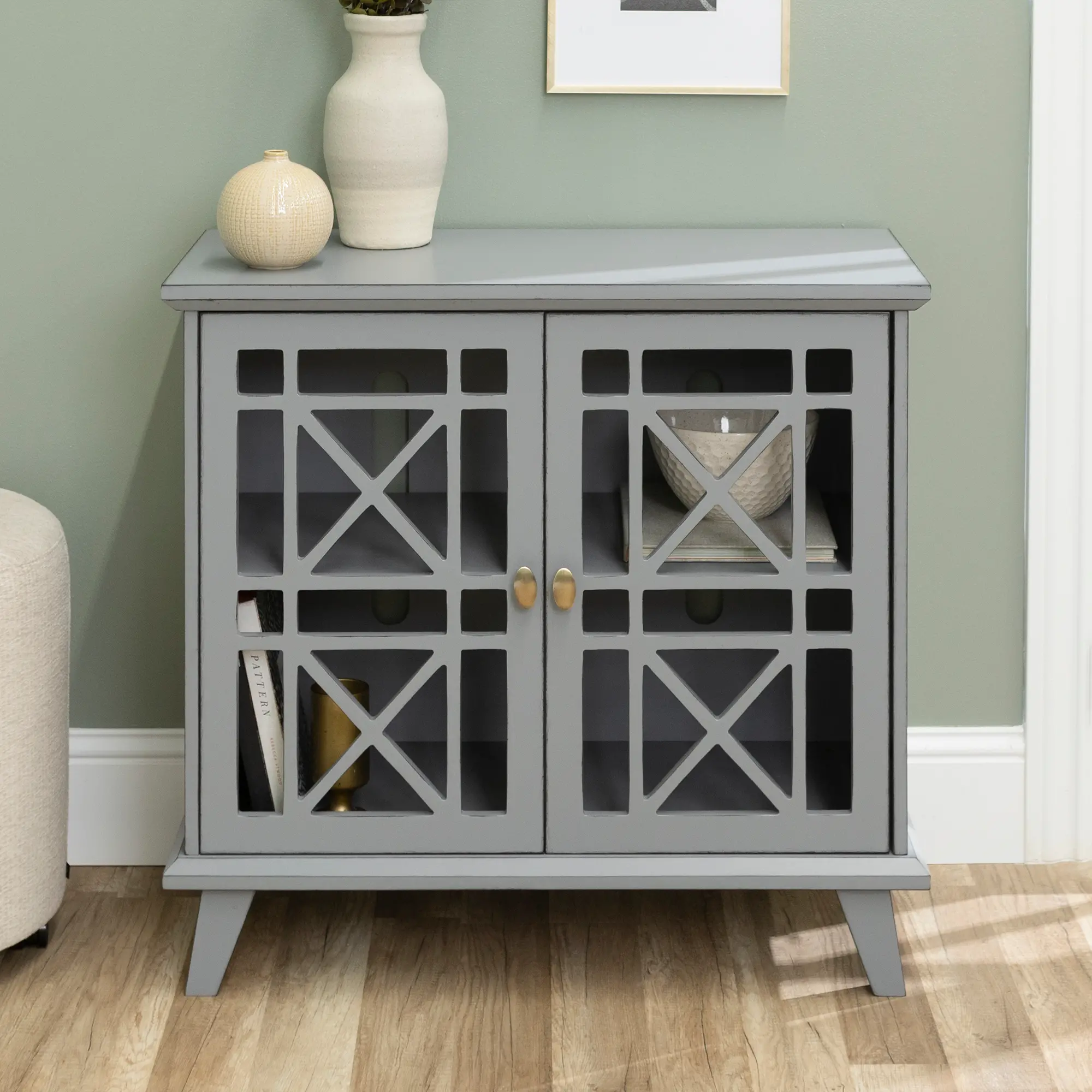 W32FWAGY 32 Gray Accent Storage Cabinet-1