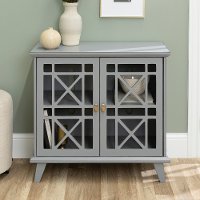 32 Gray Accent Storage Cabinet