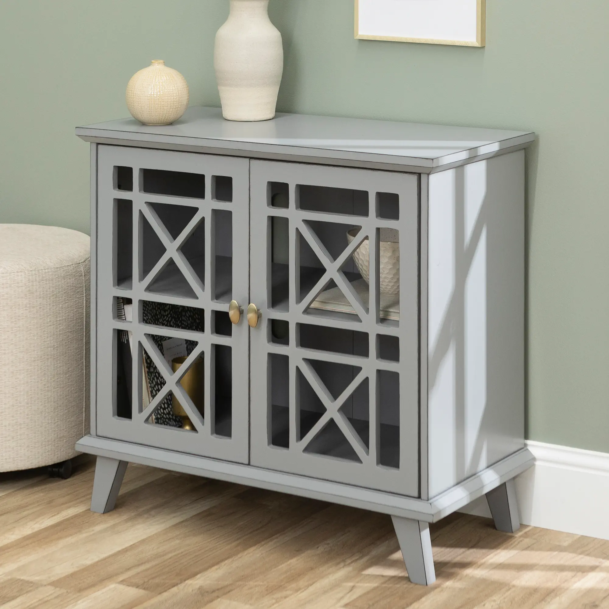 W32FWAGY 32 Gray Accent Storage Cabinet-2