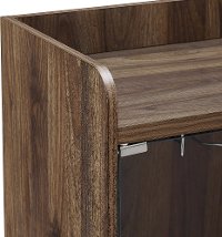 Dark Brown 36 Inch Bar Cabinet-5