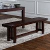 Dark Brown 60 inch Dining Room Bench