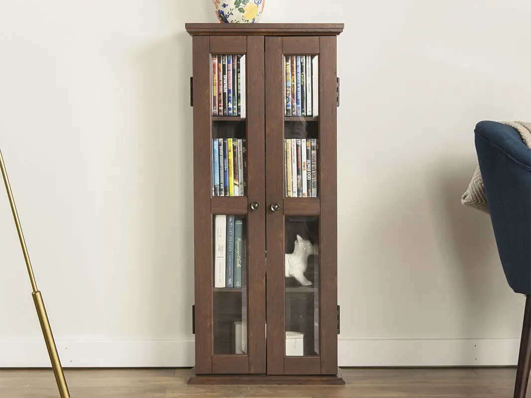 DT41TB Brown 41 inch Media Storage Tower-2