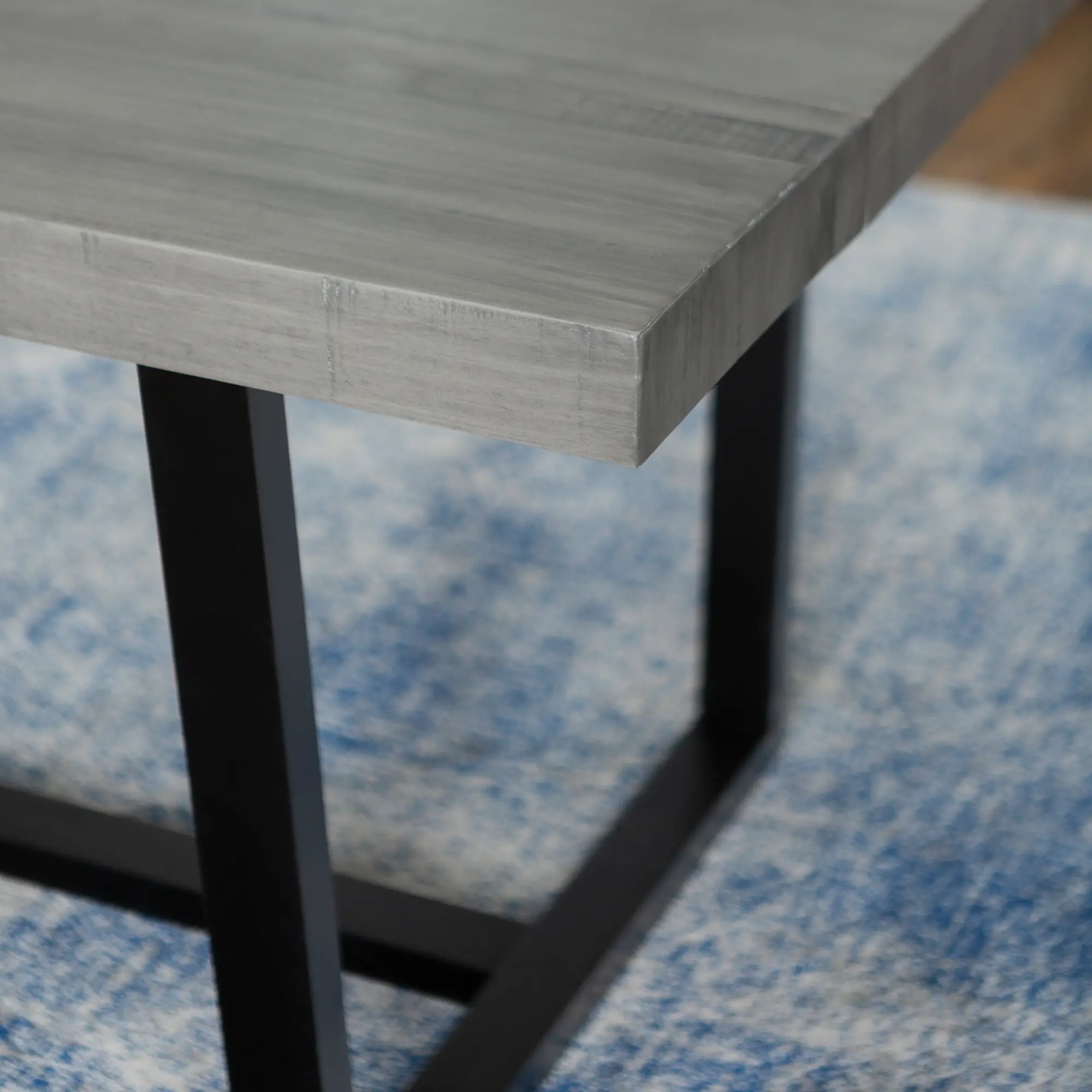 TW72DSWGY Argon Rustic Gray 72 Inch Dining Room Table-2