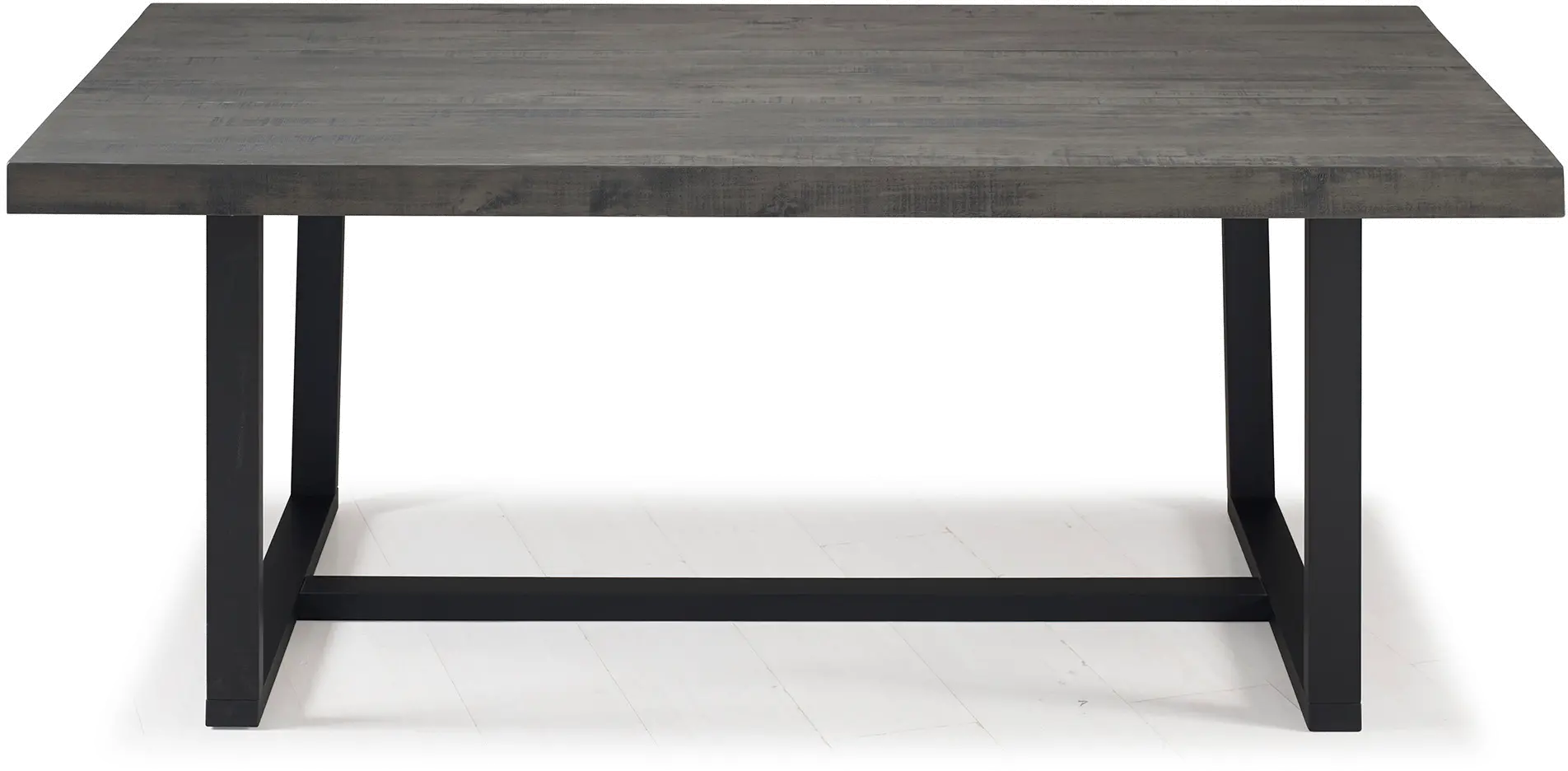 TW72DSWGY Argon Rustic Gray 72 Inch Dining Room Table-3