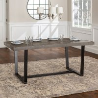 TW72DSWGY Rustic Gray 72 Inch Dining Room Table