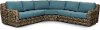 KIT Lagoon Blue 3 Piece Patio Sectional Set - Anesis