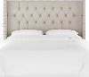 140NB-PWMSTDV Gray Tufted Wingback Twin Upholstered Headboard