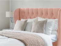 411BEDVLVTBLSH Blush Pink Velvet Wingback Full Upholstered Bed-2