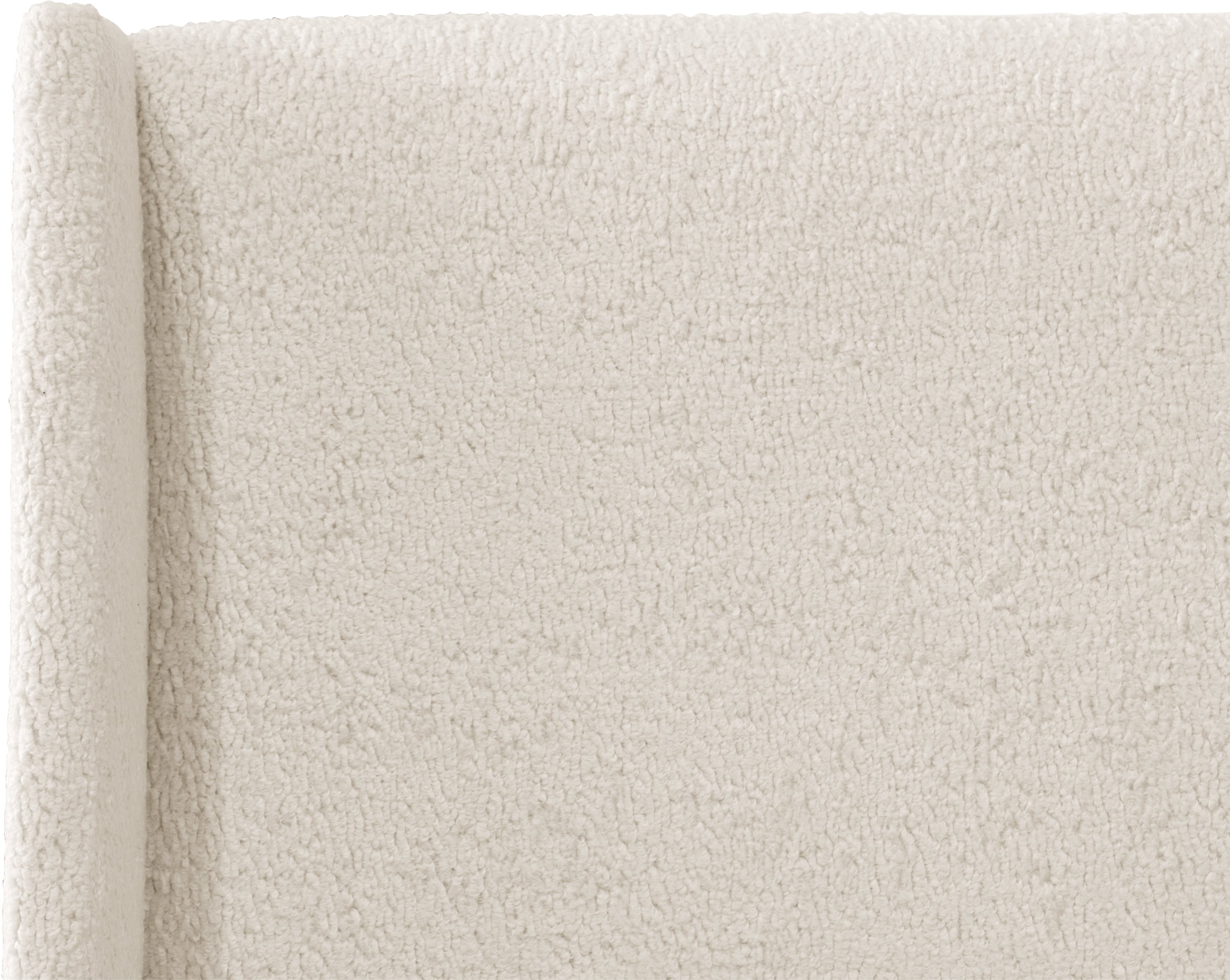 430BEDSHPSNTR Sheepskin Natural White Twin Upholstered Bed-3