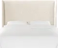 434CSHPSNTR Tiffany Sherpa Curved Wingback California King Headboard - Skyline Furniture
