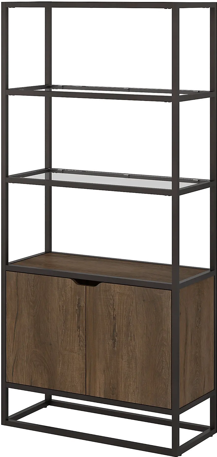 ATB130RB-03 Anthropology Rustic Brown 5 Shelf Bookcase-5