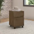ATH011RB Anthropology Brown 2 Drawer Mobile File Cabinet