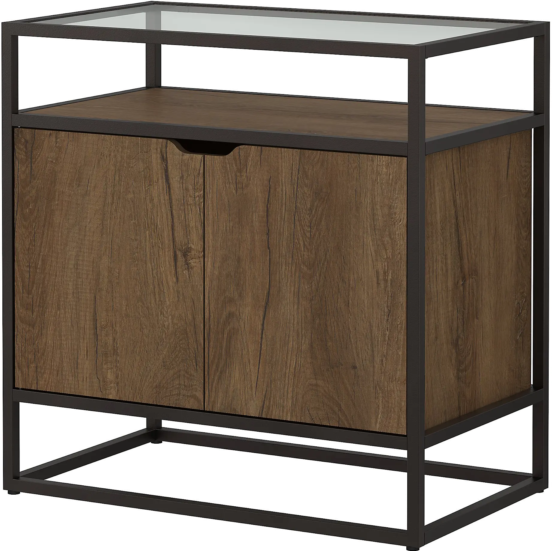 ATS130RB-03 Anthropology Rustic Brown Embossed Storage Cabinet-3