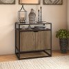 Rustic Brown Embossed Storage Cabinet - Anthropology