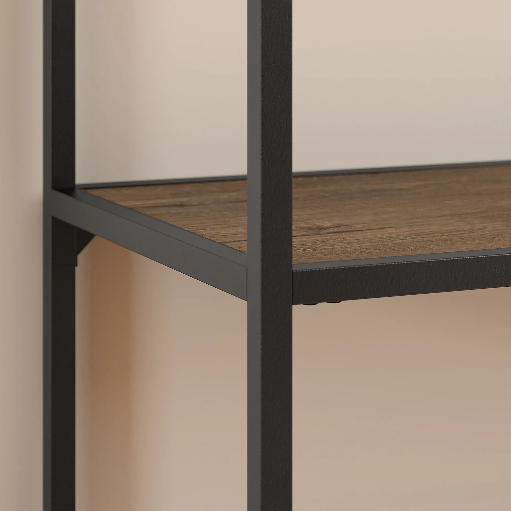 ATT248RB-03 Anthropology Rustic Brown Glass Top Sofa Table-3