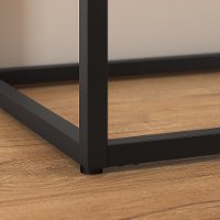 Rustic Brown Glass Top Console Table - Anthropology-4