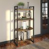 Rustic Brown Latitude 4 Shelf Bookcase - Latitude