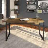 LAD160RB-03 Rustic Brown 60 Inch Writing Desk - Latitude
