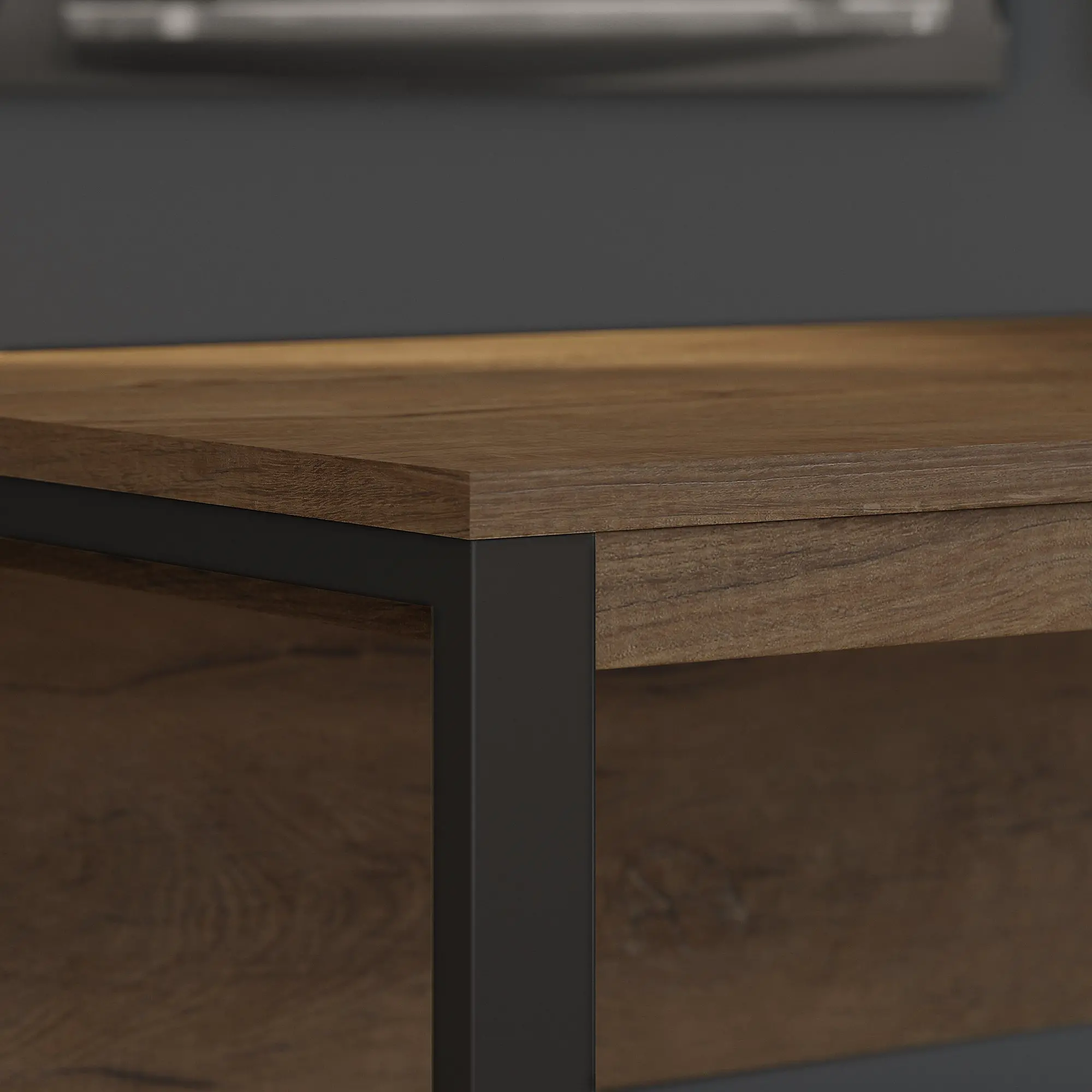 LAD160RB-03 Rustic Brown 60 Inch Writing Desk - Latitude-2