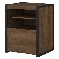 Rustic Brown Printer Stand File Cabinet - Latitude-2