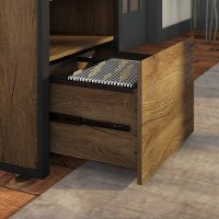 Rustic Brown Printer Stand File Cabinet - Latitude-3
