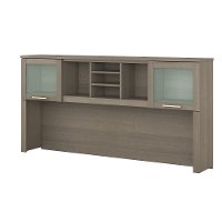 Ash Gray 72 Inch Hutch for L Shaped Desk - Somerset-5