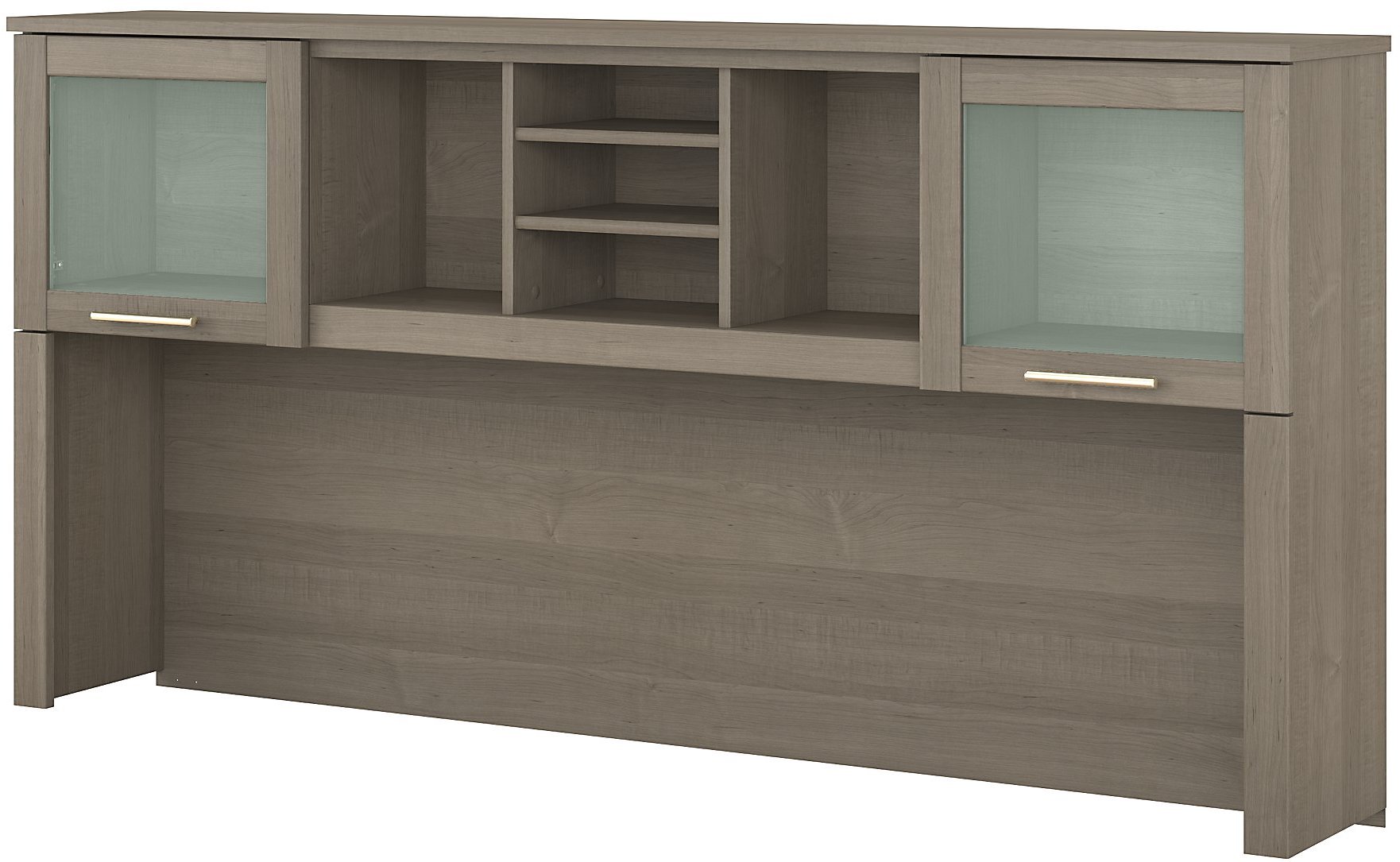 Somerset Ash Gray 72 Inch Hutch for L Shaped Desk-5