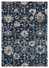 Clearance 5 x 7 Medium Transitional Navy Blue Rug - Century
