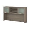 Ash Gray 60 Inch Hutch for L Shaped Desk - Somerset