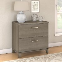 Ash Gray Lateral File Cabinet - Somerset