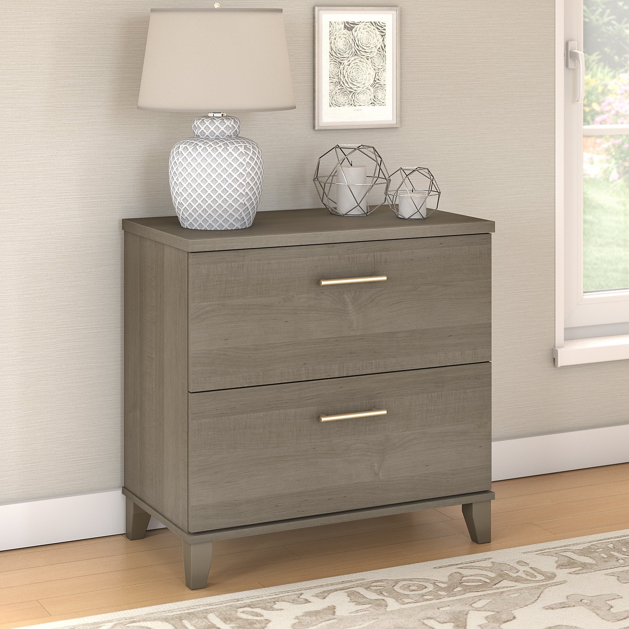 Somerset Ash Gray Lateral File Cabinet-1