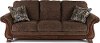 Traditional Dark Brown Sofa - Miltonwood