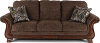 Traditional Dark Brown Sofa - Miltonwood