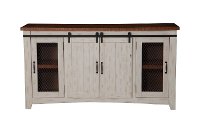 Antique White TV Stand - Taos-2