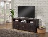Distressed Espresso Brown TV Stand - Coffee