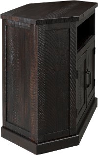 Espresso Contemporary 55 Inch Corner TV Stand - Rustic-4