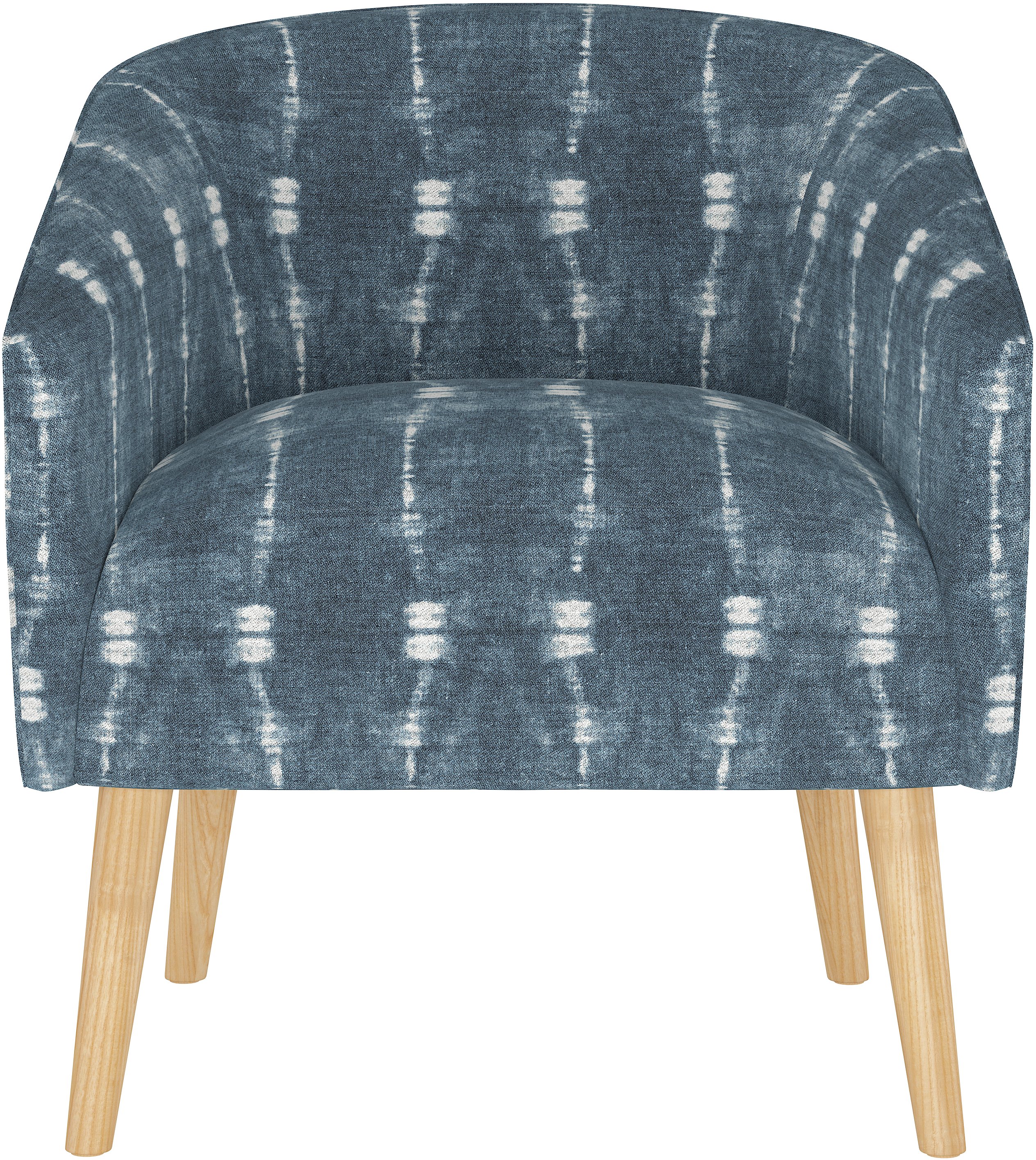 47-1NATBLIND Modern Bali Indigo Blue Deco Accent Chair-2