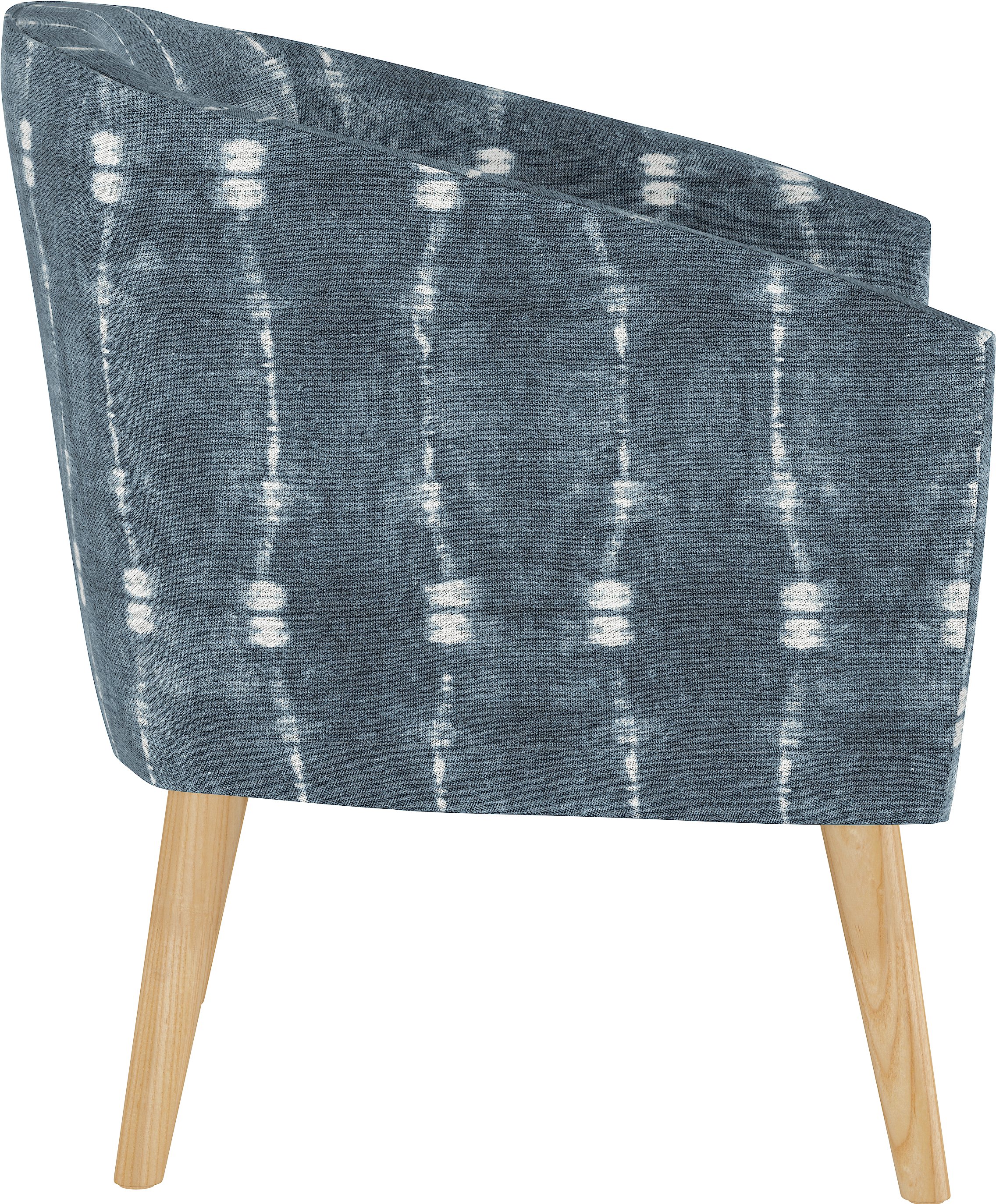47-1NATBLIND Modern Bali Indigo Blue Deco Accent Chair-3