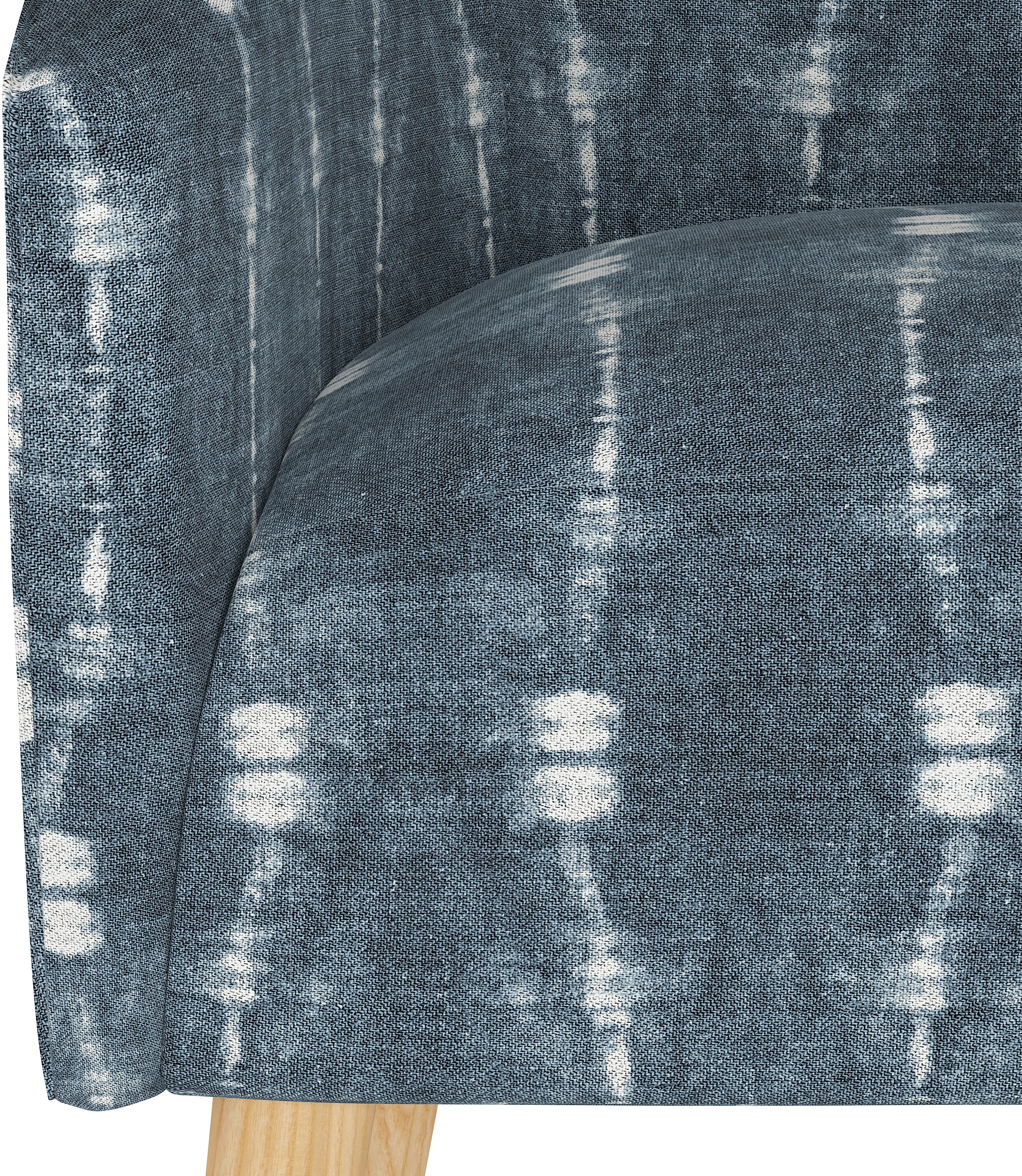 47-1NATBLIND Modern Bali Indigo Blue Deco Accent Chair-5