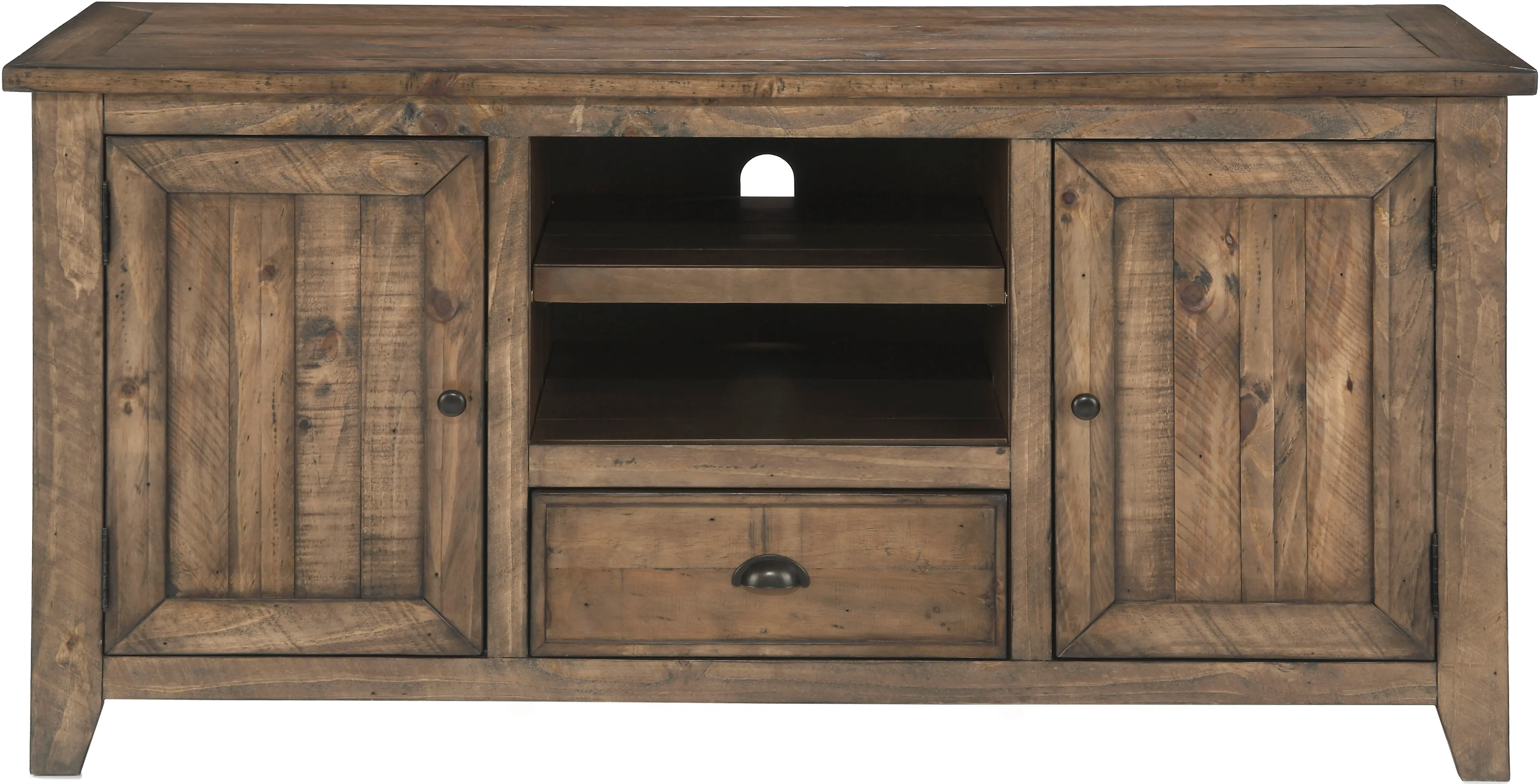 Natural Wood 60 Inch TV Stand - Coastal-3