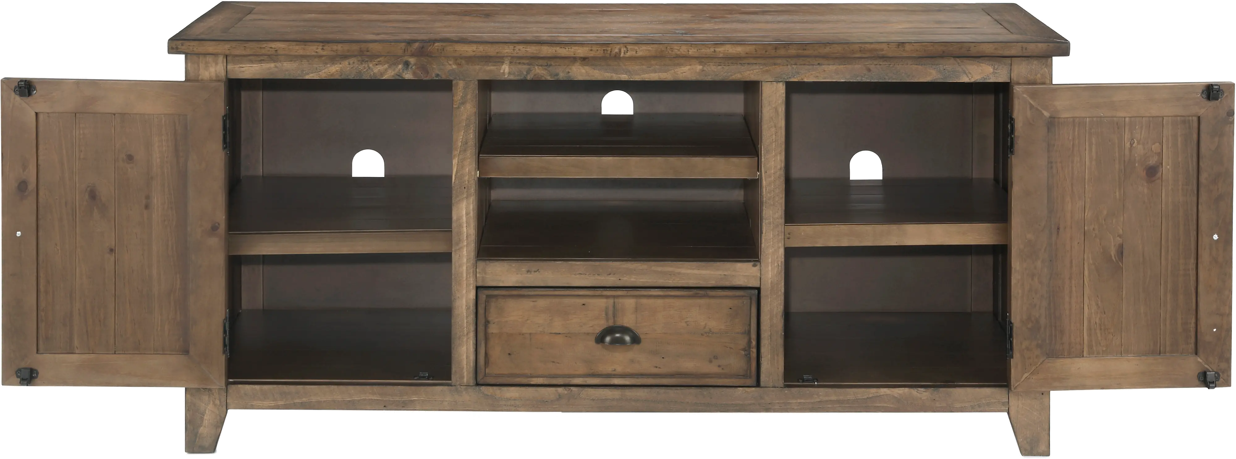 Natural Wood 60 Inch TV Stand - Coastal-4