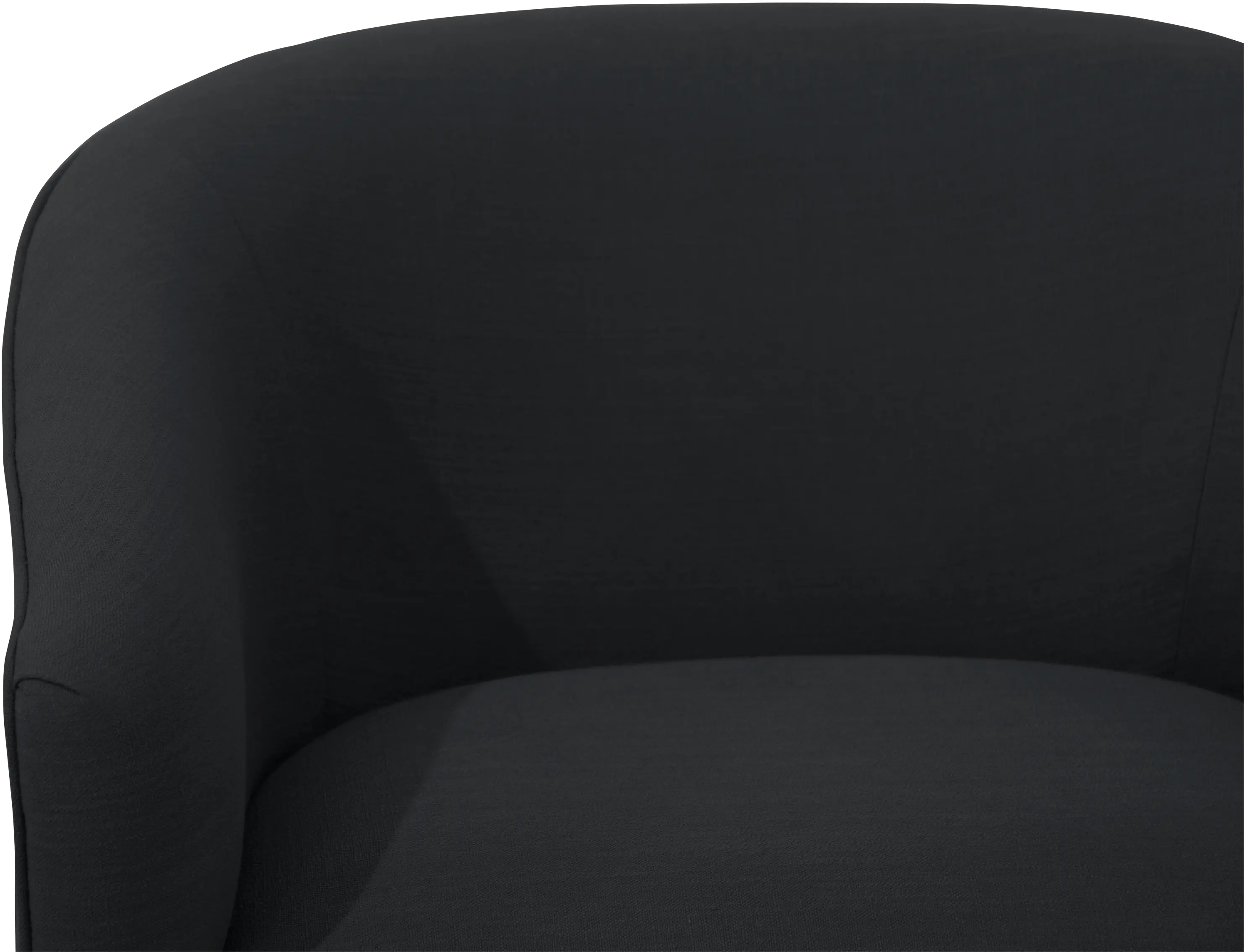 47-1NATLNNBLC Linen Black Deco Accent Chair-3