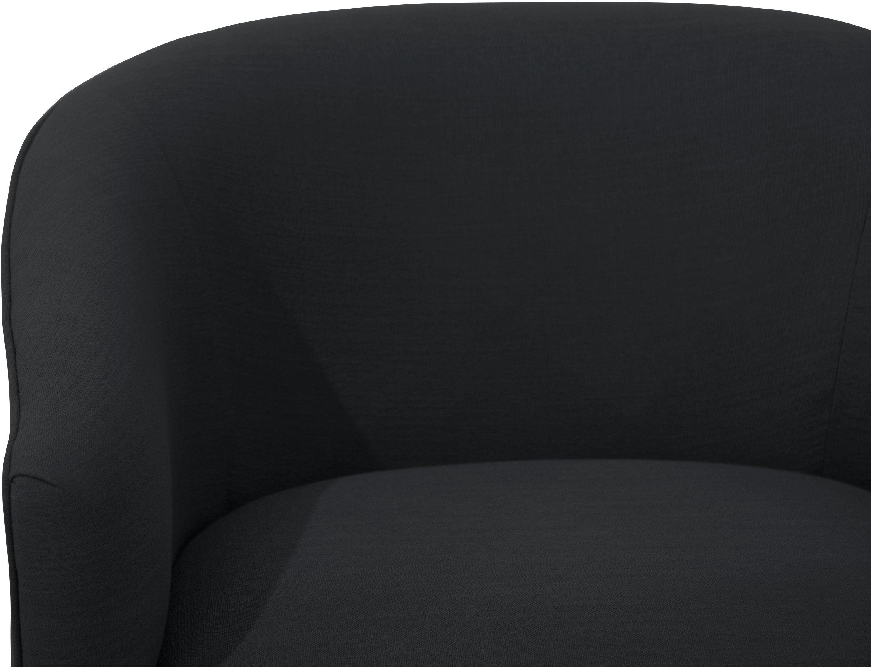 47-1NATLNNBLC Modern Linen Black Deco Accent Chair-3