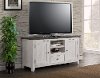 White Washed and Gray Accent 60 Inch TV Stand - Monterey