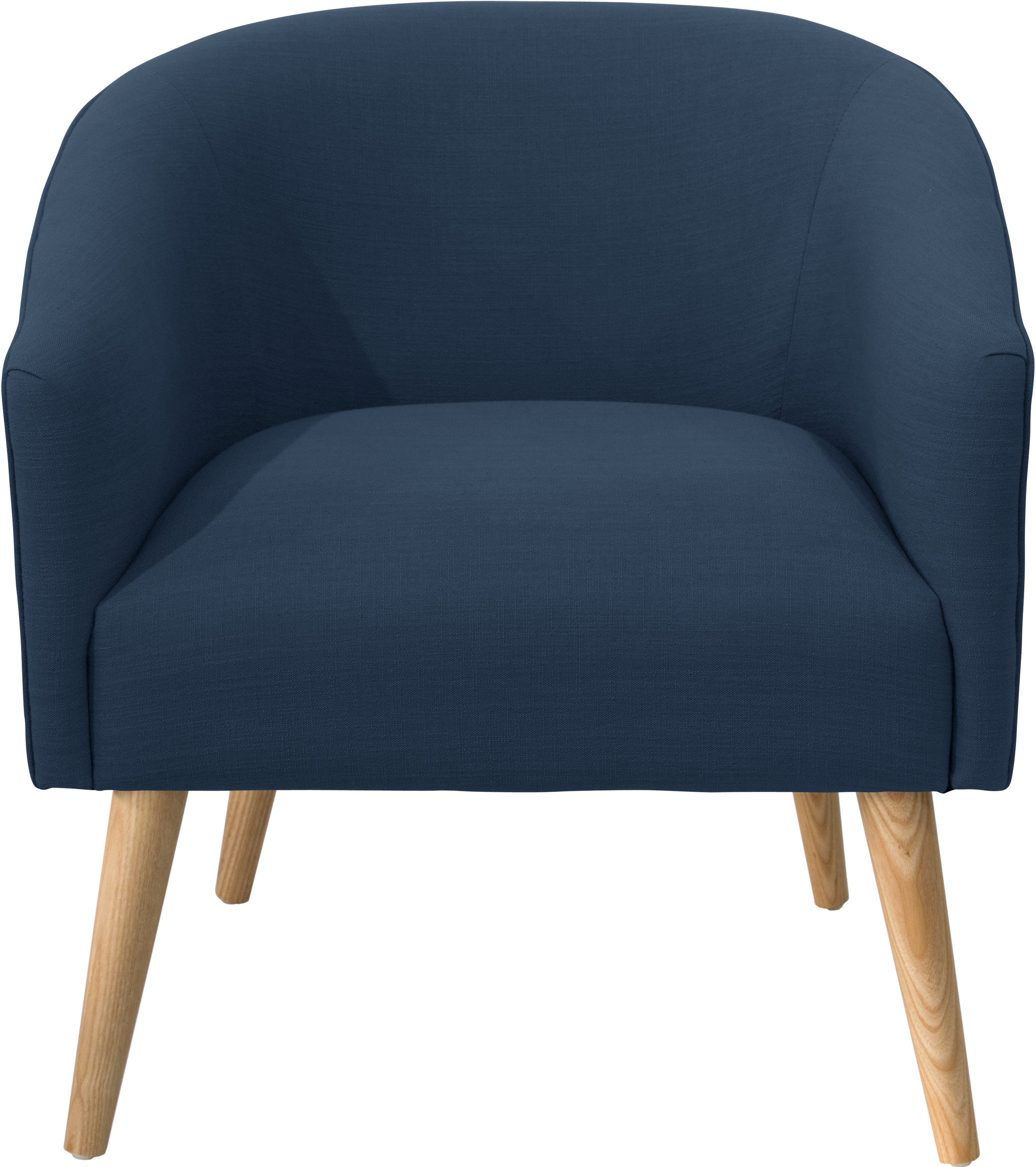 47-1NATLNNNV Modern Linen Navy Blue Deco Accent Chair-2