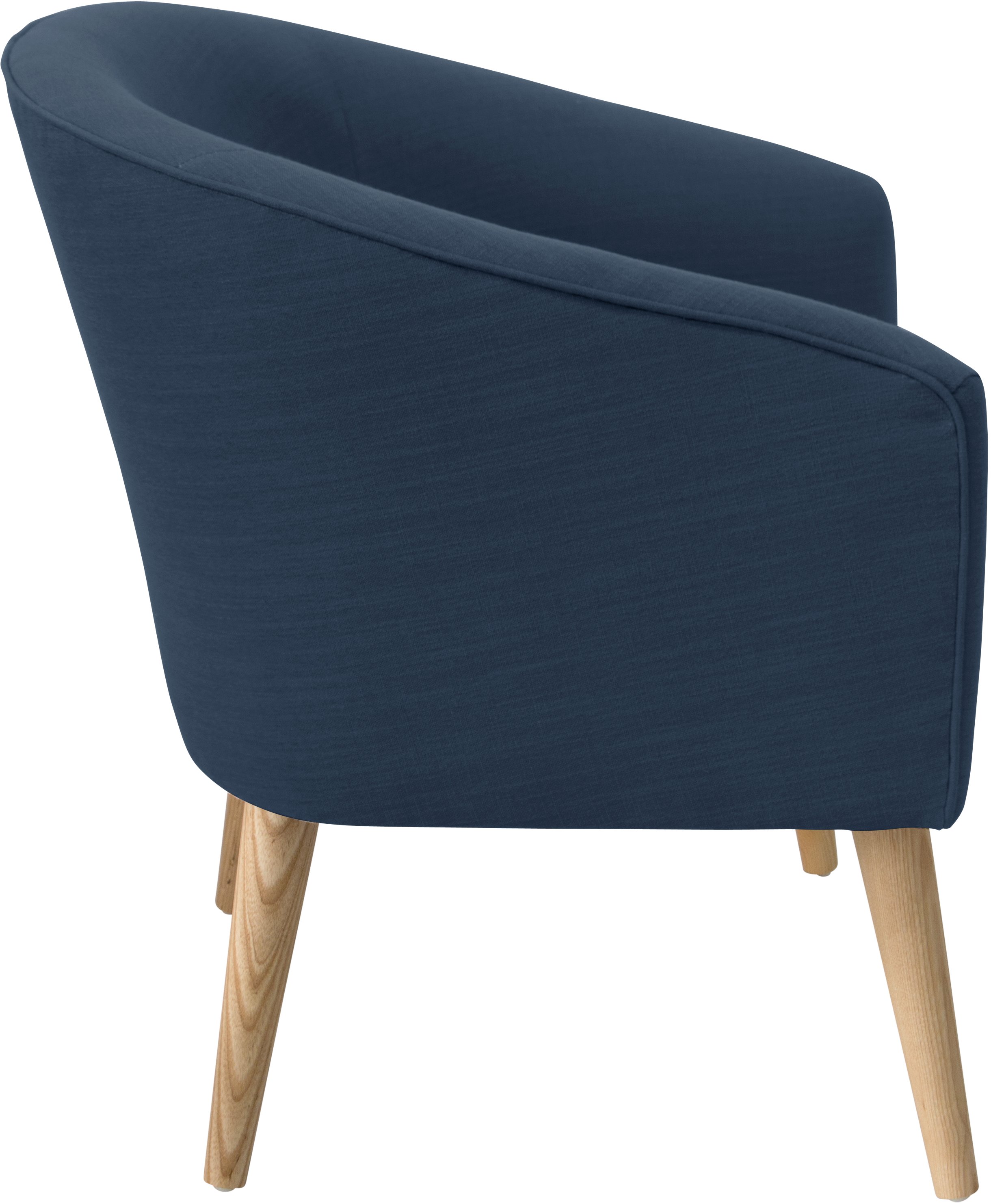 47-1NATLNNNV Modern Linen Navy Blue Deco Accent Chair-3