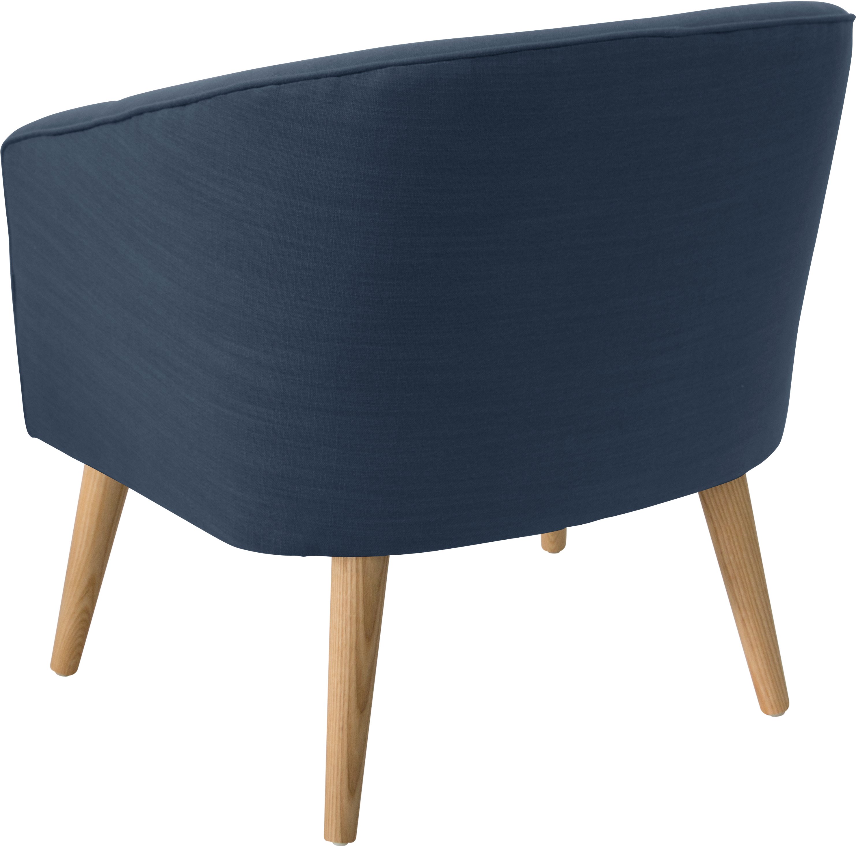 47-1NATLNNNV Modern Linen Navy Blue Deco Accent Chair-4