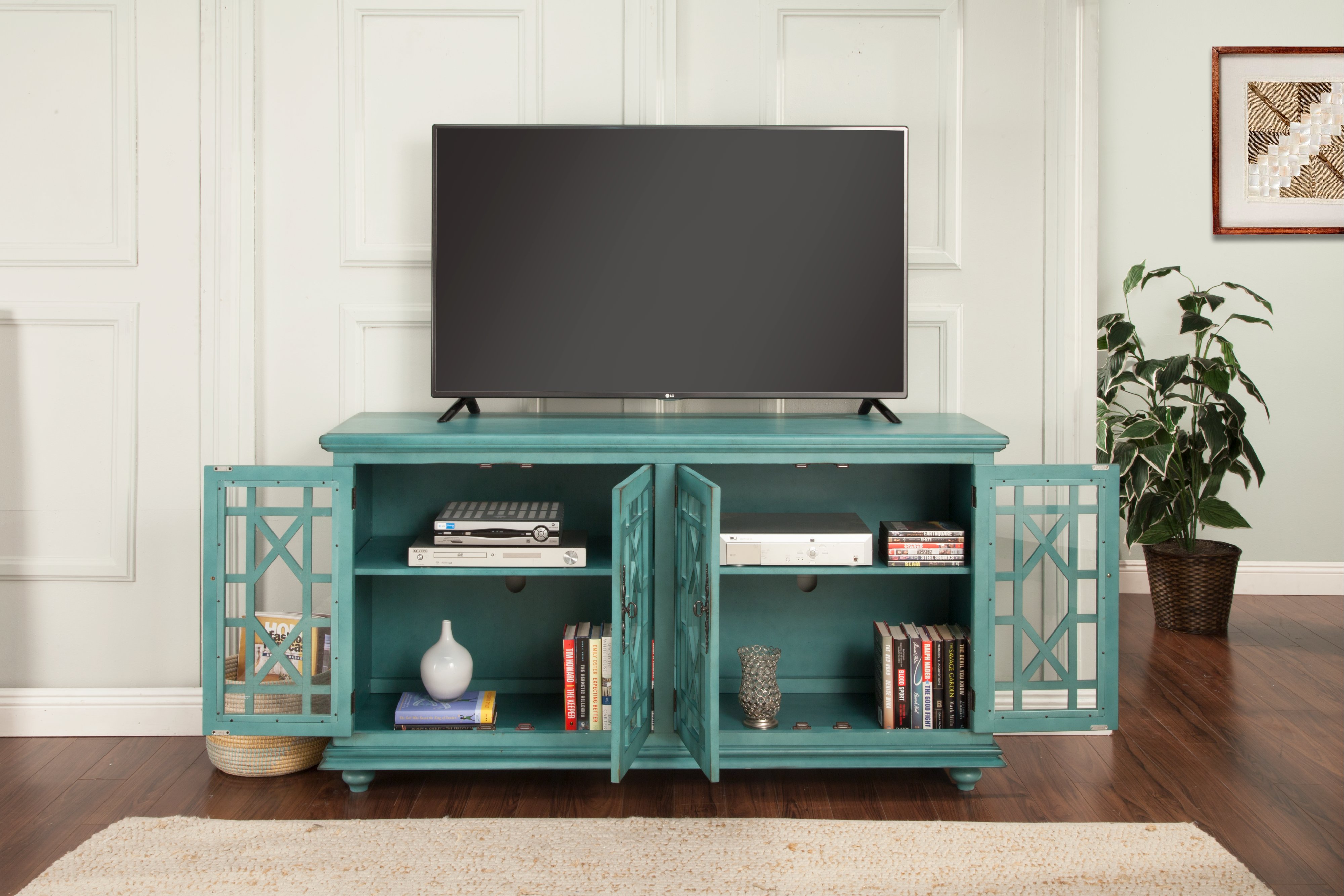 Glam Teal TV Stand - Jules-2