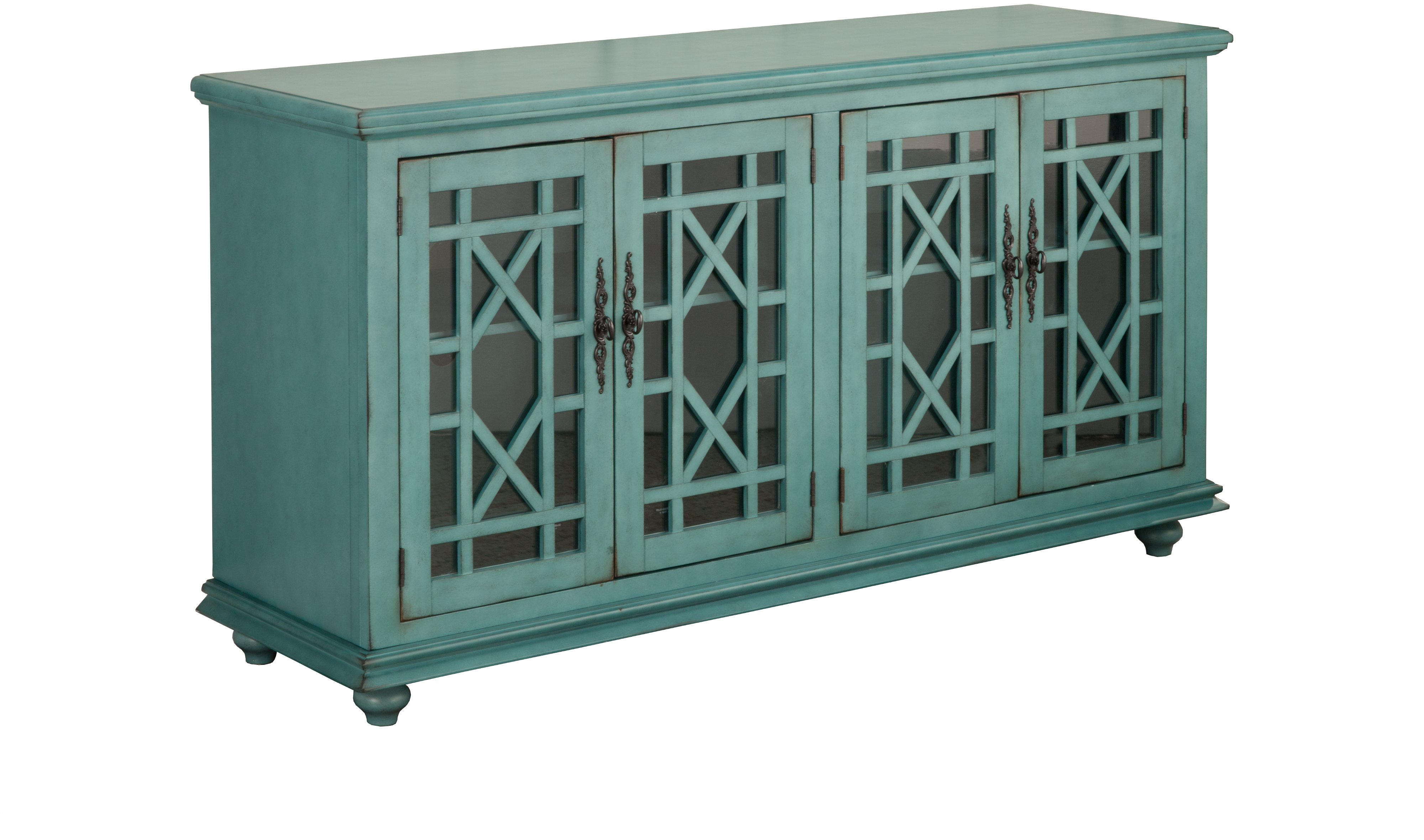 Glam Teal TV Stand - Jules-5