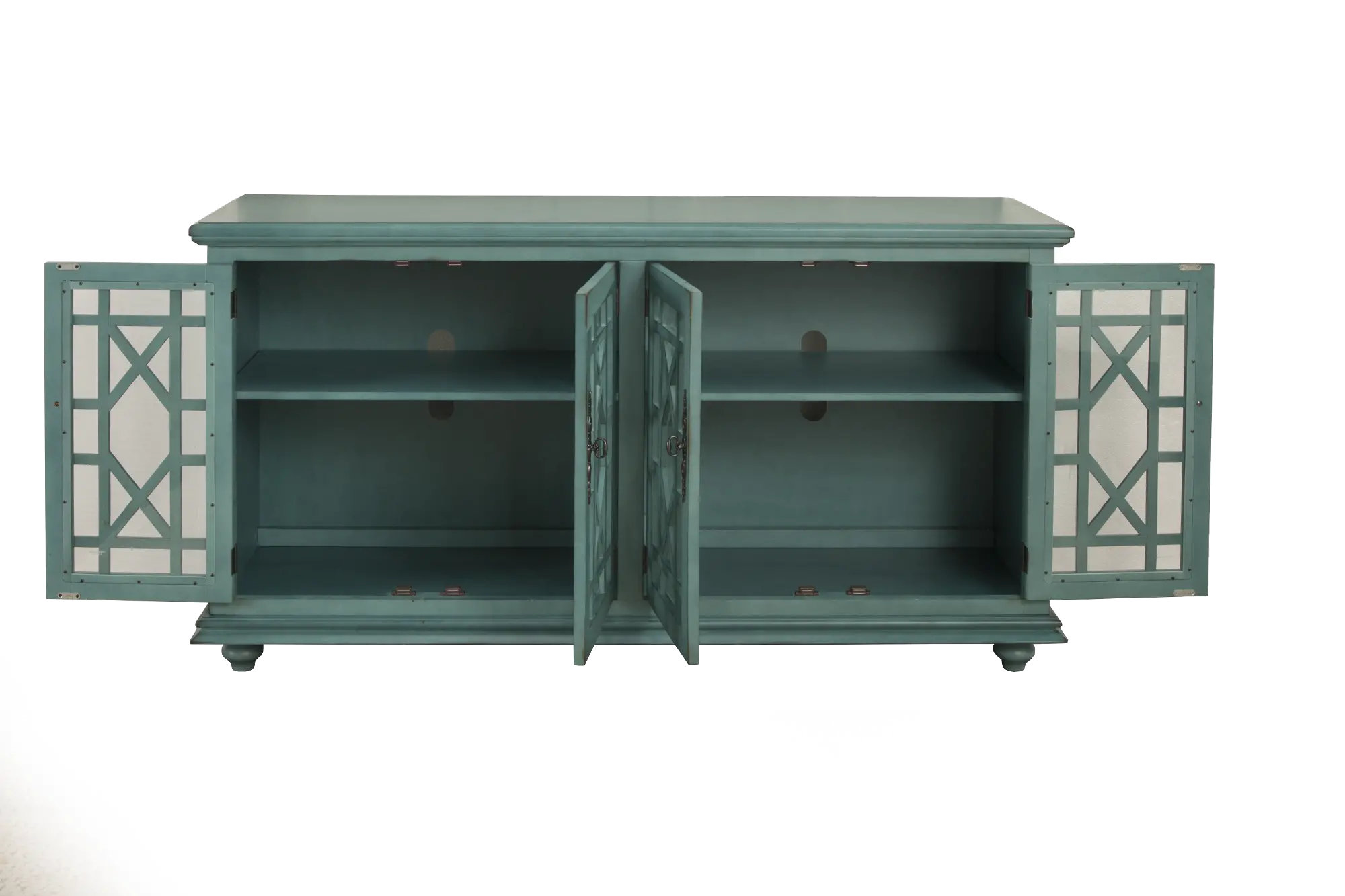 Jules Glam Teal TV Stand-4